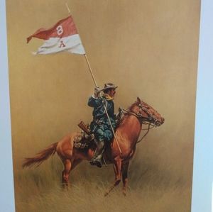 Frank McCarthy artist print. "Trooper" . 1975. Stamped, signed and numbered.